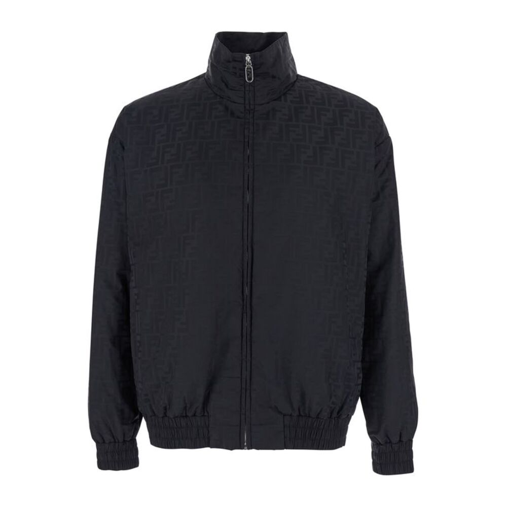 Fendi Men Padded Bomber Fendi Zucca Embossed Ny